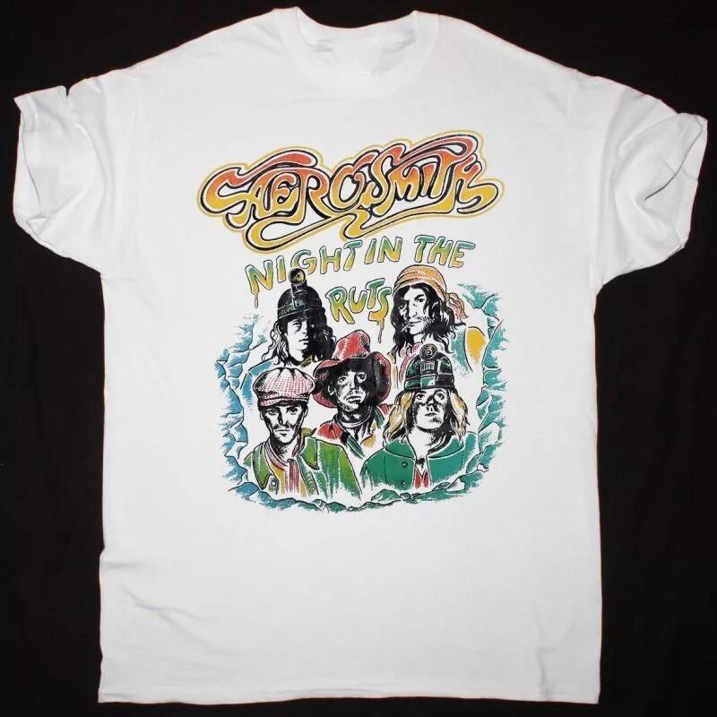 AEROSMITH НОЧЬ В КОЛЕЯХ ТУР Подарок Для Фанатов Унисекс S-5XL Футболка Унисекс Футболка XL