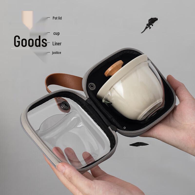 Portable Ceramic Gaiwan Tea Set