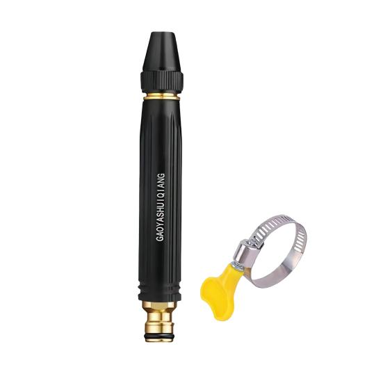 

Car Wash Nozzle High Pressure Gardening Irrigation Tool with Booster Nozzle Easy Installation Quick Attach Hose Nozzle чёрный