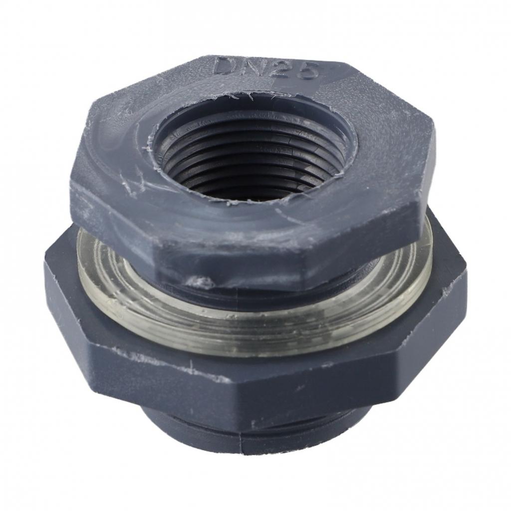1 Pcs Bulkhead Fitting 6 Minutes/1\"/1.2\"/1.5\"/2\" PVC Plastic High Quality