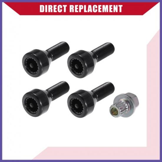 1 Set No.36136786419 Wheel Lock Set Lug Nuts Bolts for BMW Z4 328i 330i