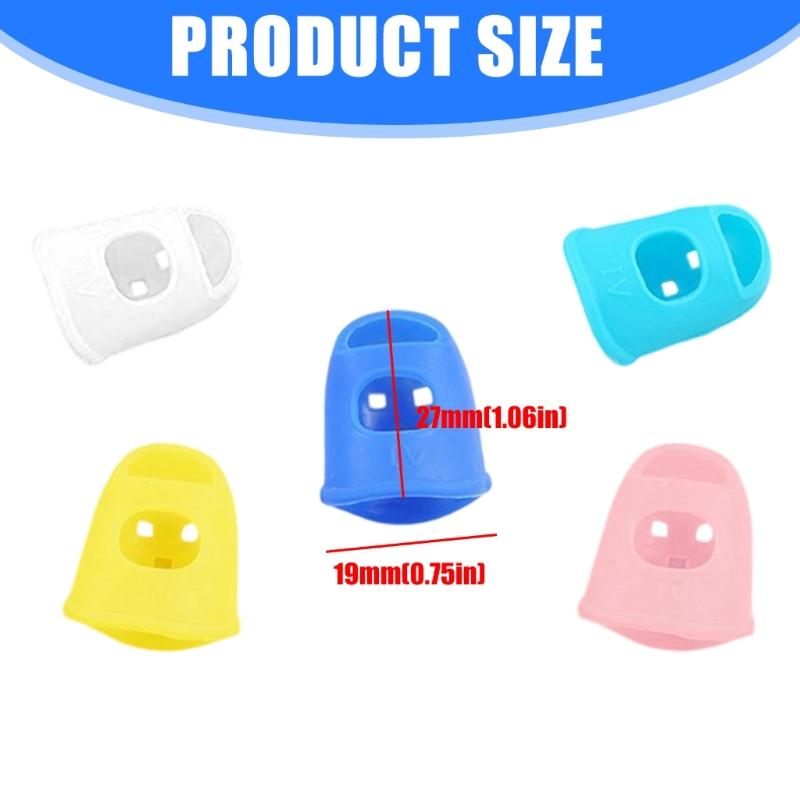 Breathable Silicones Guitar Finger Protectors For Left Hand Featuring Ventilation And Elastic Support For Long Duration Playing Session
