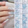 12 Grids/Box Aurora Nail Art Charms  Shell Starfish Mermaid Tail 3d Nail Art Accessories For A Dreamy And Oceanic Manicure Look