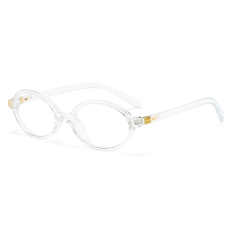 1 Stück Damen-Brille mit ovalem Rahmen Sexy Retro Elegant Lässiges Temperament Brille für den täglichen Weg zur Arbeit Party Straßenstil