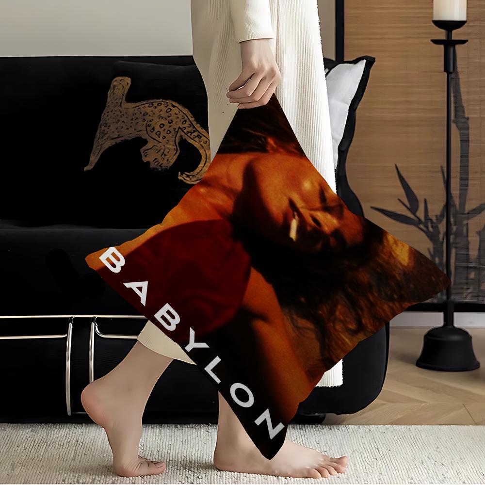 

Margot Robbie Babylon Stitch Lucky Dragon Pillow Cover Sofa Cushion Cover Home Room Decoration Children Gift 16x16Inch