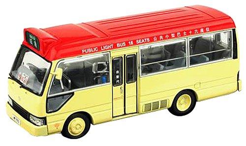 TINY 1/43 Toyota Coaster Minibus (Red) Finished Product