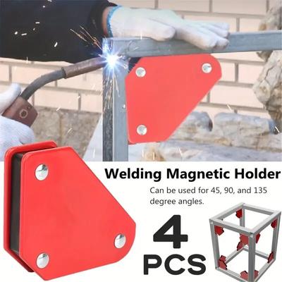 4ks Svařovací magnet Magnetický držák 45/90/135 stupňů 9LB Šipková svěrka Magnetická svěrka Pro svařovací polohovadlo Lokalizační nástroje