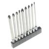 9pcs Magnetic Philips Screwdriver Set 1/4 Inch 6.35mm Shank S2 Alloy Steel 75mm 100mm 150mm Long Magnetic Hex Screwdriver Bit