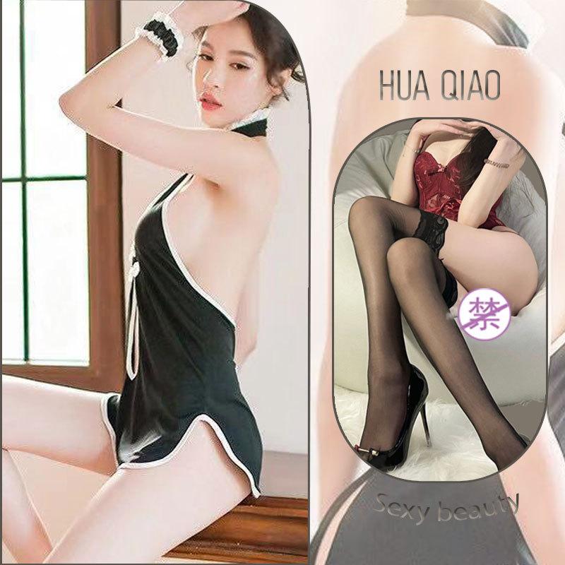 Sexy lingerie new classical cheongsam retro backless temptation uniform split fork women's flirting lingerie