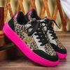 2026 Frühling Neu Leopardenmuster Retro Mode Freizeitschuhe Damen Sportschuhe Flacher Einstieg Bequem Vielseitig Klobige Sneaker
