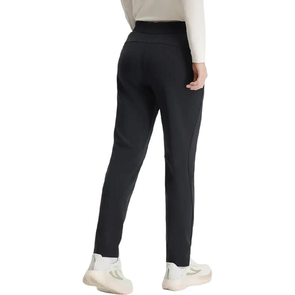 FILA A.P. Series High Elastic Comfortable Soft Pocket Knit Sports Pants Women bottoms Black A11W441609F-BK