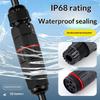 1/3Pcs Wire Connector Ip68 Waterproof Cable Connector Quick Connection 2 In 2 Out 2/3 Pin Electrical Terminal Adapter