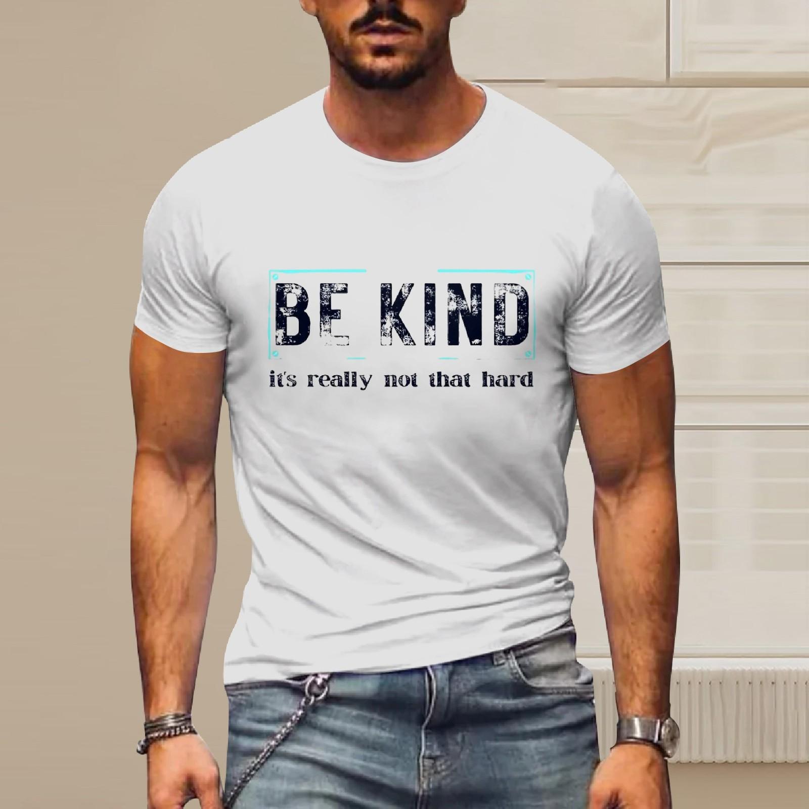 

Мужская футболка с графическим текстом Pool3D печать Уличная повседневная одежда с короткими рукавами и принтом Базовая одежда XL белый