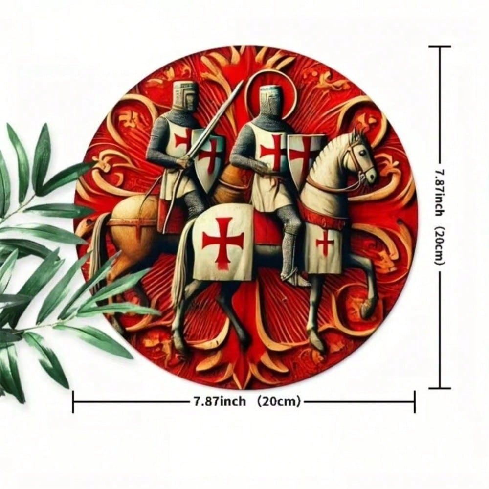 1PC Knights Templar Metal Sign Vintage Wall Decor Home Cafe Bar Garage Unique History Gift