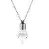 Praktische Glasbehälter Halskette Schmuck Modische Glasgefäß Halskette Halskette Schmuck zur Aufbewahrung von Blumen