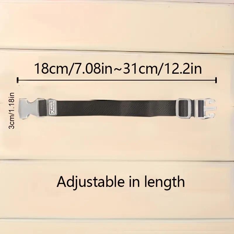 2 Portable Luggage Safety Straps, Adjustable Quick-Release Buckle for Secure Travel & Outdoor Gear.