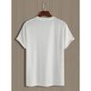 European sizes Men's Retro Cassette Print T-Shirt - Casual Crew Neck, Slight Stretch, Summer Knit Fabric Top