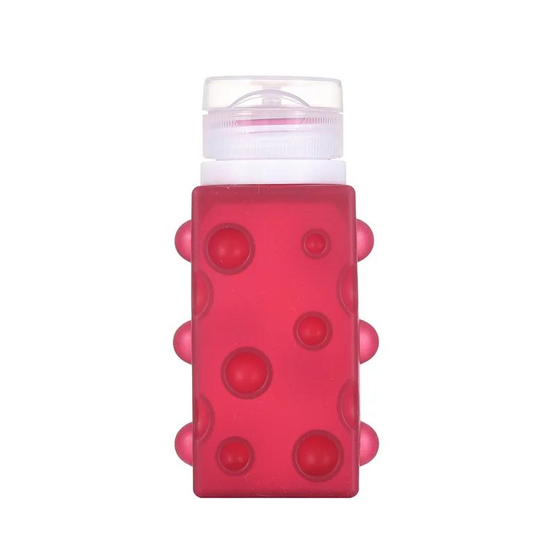 90ML Refillable Silicone Bottles Soft Leak Proof Shampoo Lotion Containers Cosmetic Travel Bottles Eco Storage Bottles