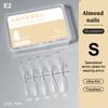 100Pcs/box Single Size Full Cover Nail Tips Clear Press On The Tip Nail Matte False Nail Tips Nail Extension Art Salon