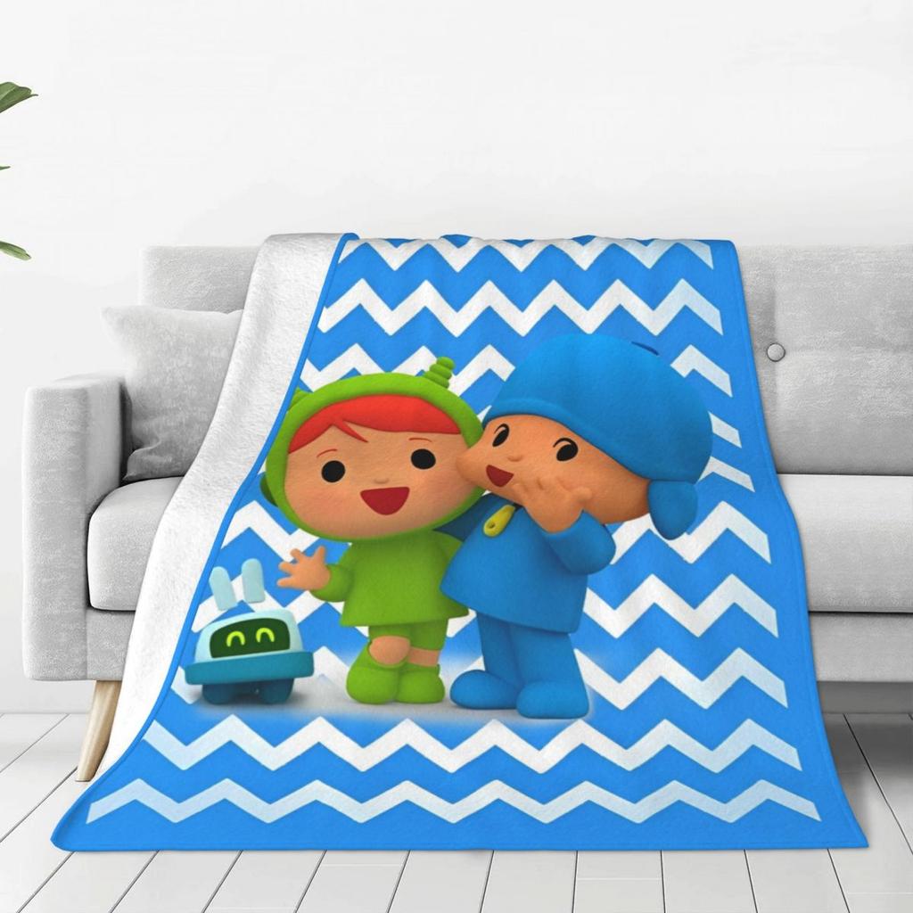 P-POCOYO Elly Pato Fred Lula Sleepy Bird (2) Blanket Quality Warm Soft Throw Blanket Spring Picnic Bedroom Novelty Bedspread
