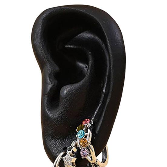 DYS Human Ear Earrings Holder, 3D Printed Earring Stand, Shape Jewelry Hanger Display Stand for Dresser Countertop