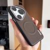 Business Magnetic Charging Case For Huawei Pura 90 Pro Max Pura 70 80 Ultra Pura 80 Pro Plus Texture Leather Metal Buttons Cover