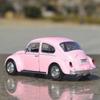 Volkswagen Beetle 1967 Retro Classic Car Simulation Diecast & Toy Vehicle Pull Back & Doors Open RMZ City 1:36 Alloy Model Gifts For Children