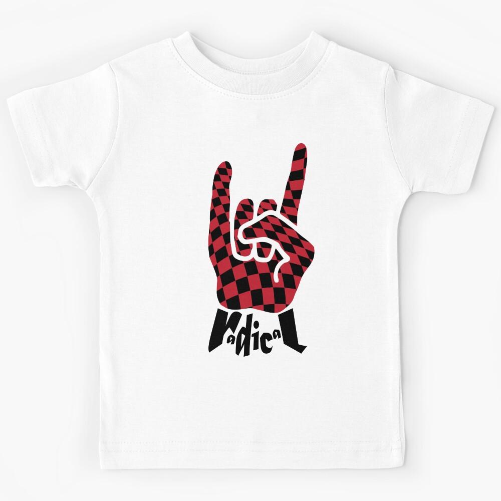 Radical / Heavy Metal - Red & Black Kids T-Shirt 130