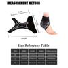 Wrels Sports Ankle Brace Support Adjustable Compression Sleeve Elastic Foot Breathable Anti-Sprain Support Heel Protective Strap