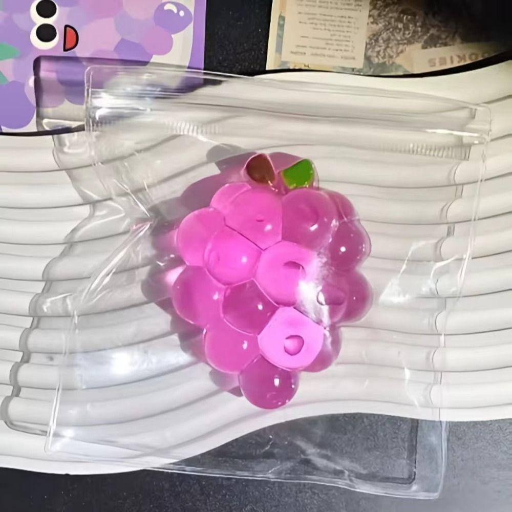 Slow Rising Squishy Fruit Hand Toy Grapes Sensory Toy Creative Grapes Fidget Toy Birthday Gift