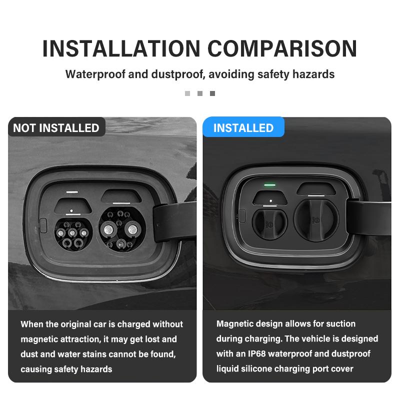 Car Charger Cover EV Charger Lock Charging Port Cover Waterproof For Opel Astra G H J K F Corsa D Zafira B Insignia Mokka Regal