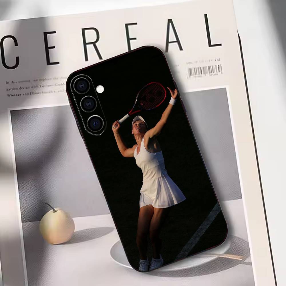 

Popular Female Athlete Art Print Phone Case For Samsung Galaxy A73,A72,A71,A70,A53,A52,A51,Others Soft Black Cover Samsung a52