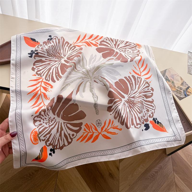 Korean Unique Printed Square Scarf For Women Fashion Accessory