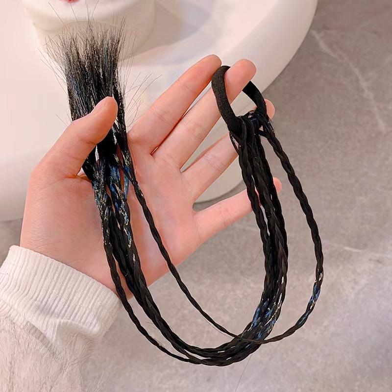 Heart Braids Kids' Wig Hair Ties - Sweet High Ponytail Accessories for Girls