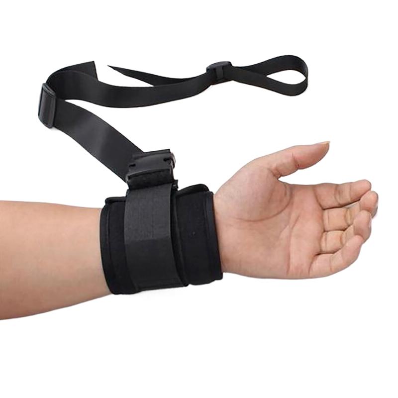 Medical Limbs Restraint Strap Bedridden Elderly Patient Protection Black Durable Wrist Ankle Fixator Tie Down Belt