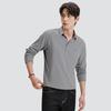 SEPTWOLVES Men's Casual Long Sleeve Polo Shirt