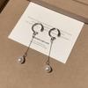 Unique C-aped Waterdrop Pearl Earrings for Women Metal Dangle Earrings No Piercing Daily Party Jewelry Accessories Gifts
