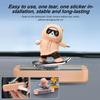 Sliding Skateboard Bear Car Temporary Parking Number Plate, Silent Magnetic Dashboard Phone Card