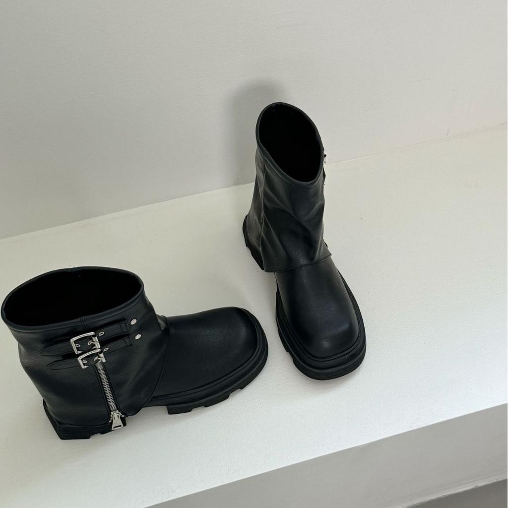 European and American Platform French British Style Retro Martin Boots Women's Boots Autumn 2025 New Trouser Short Boots