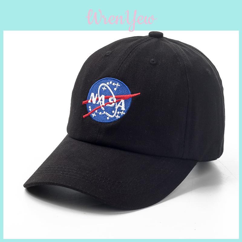 Bavlněná baseballová čepice prémiové kvality s vyšívaným písmenem NASA, nastavitelná pro jakoukoli velikost hlavy