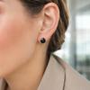 Yousheng 1 Pair Stud Earrings, Four-Claw Cubic Zirconia Sparkling Ear Studs, Women Earrings for Versatile Daily Wear Jewelry