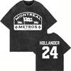100% Algodón Lavado Vintage Rivalidad Caliente Ilya Rozanov 81 Boston Raiders Camiseta Hombre Scott Hunter Shane Hollander Camisetas Lavado Ácido