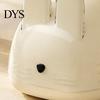 Decorative Facial Tissue Dispenser Cute Rabbit Shape Box, Plastic Dispenser, Bunny Box Holder Cream Style Napkin Case for Living Room And Bedroom