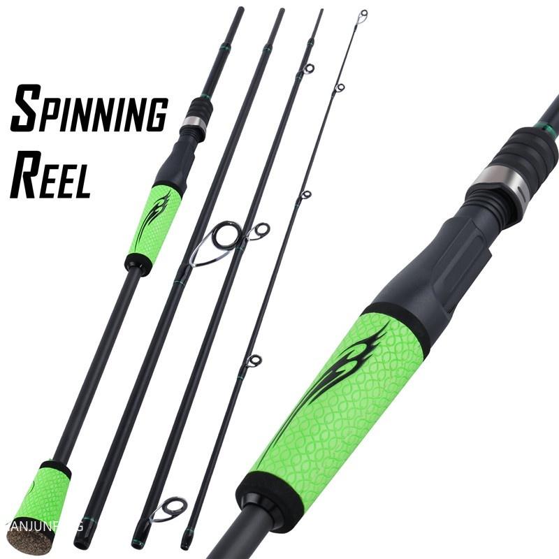 Fishing Rod 2.1M 2.4M Casting Rod Spinning Rod Portable Ultralight Fishing Pole Travel Fishing Pole