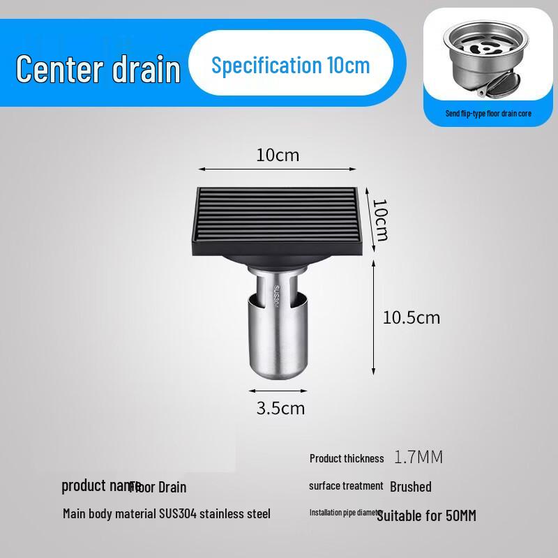 Wutuo Stainless Steel Outdoor Rooftop Floor Drain
