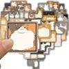 50PCS Cat Version of Tetris Stickers Funny Motorcycle Scrapbook Living Room Bicycle Laptop Decoration Sticker Student Reward Gif