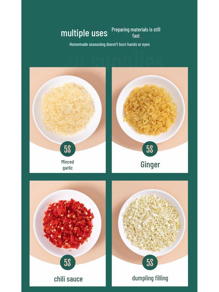 Beiling Electric Garlic Chopper: Home Pull-Cut Mincer and Masher.