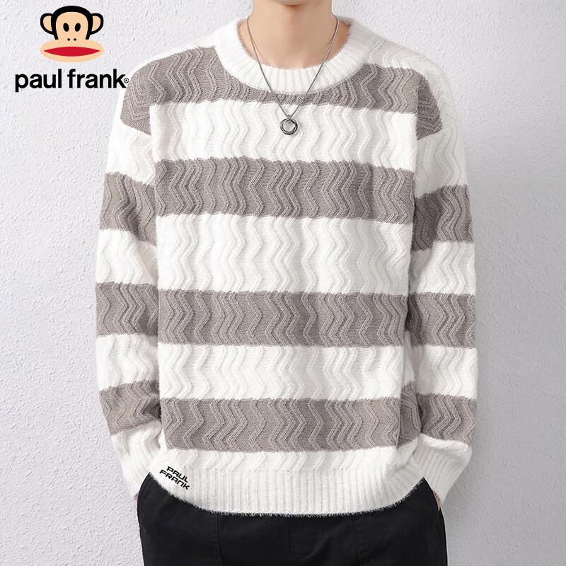

Paul Frank Men s Striped Thick Knit Pullover 3XL