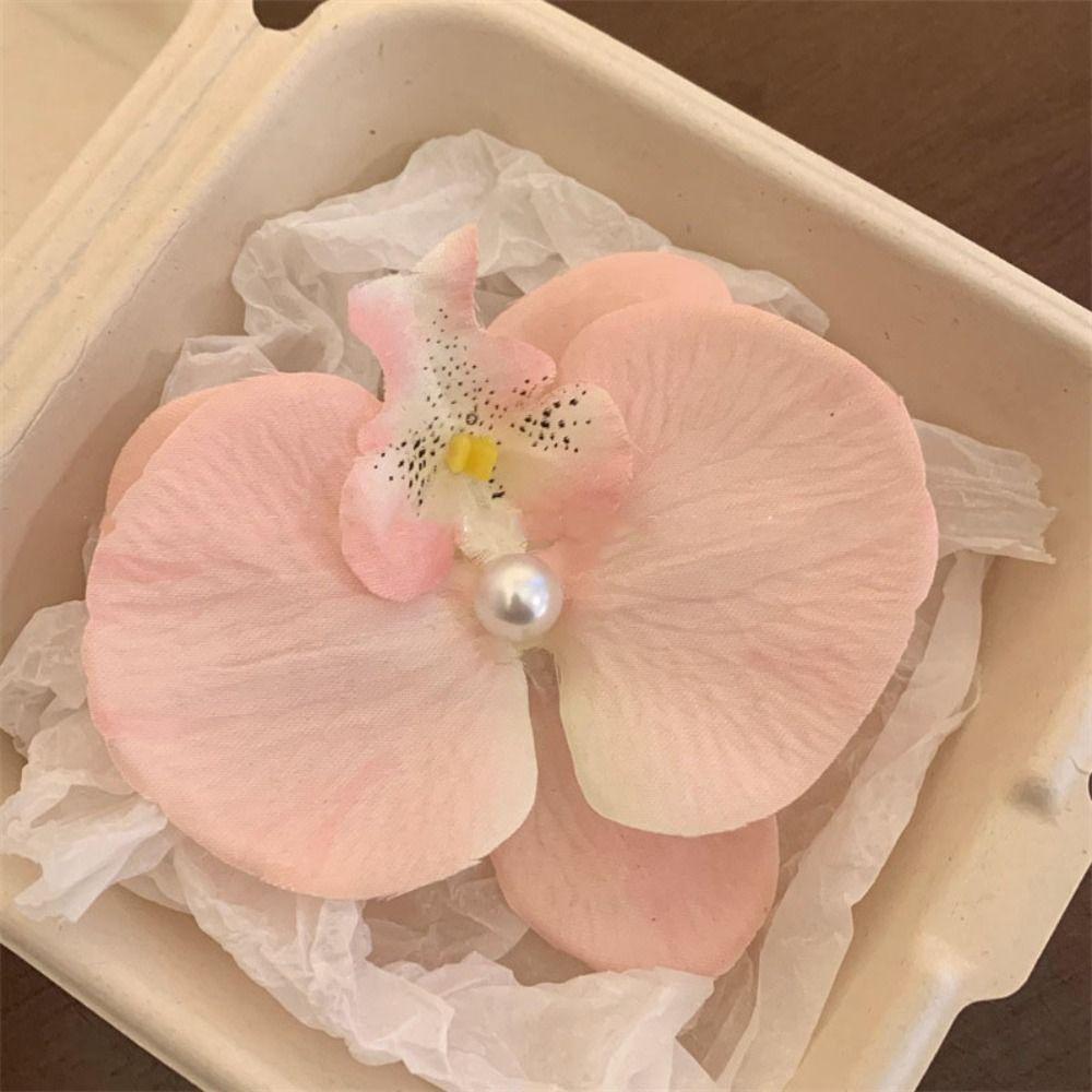 

Phalaenopsis Pearl Hair Clip Orchid Butterfly Hair Clip Duckbill Clip Hair Styling Tools Bow Flower Hair Clips Hair Accessories