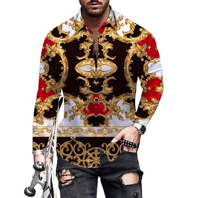Men Casual Shirts 3d Sublimation High Quality Printed Shirts